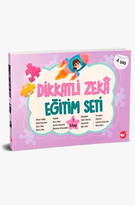 Dikkatli Zekâ Eğitim Seti 3. Kitap (4 Yaş)