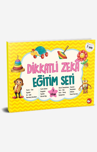 Dikkatli Zekâ Eğitim Seti 3. Kitap (3 Yaş)